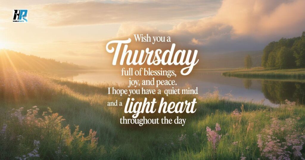Good Morning Thursday Blessings and Wishes

