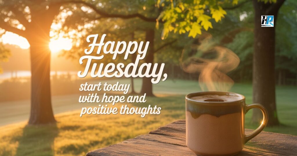 Happy good morning Tuesday blessings with sunrise and positive message